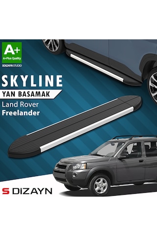 S-dizayn Land Rover Freelander Skyline Aluminyum Yan Basamak 163 Cm 1998-2006 A+ Kalite