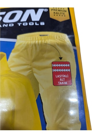 Tyson Premıum Takım Yağmurluk Sarı Xxl 50 Adet