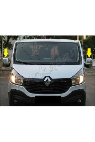 Markadan Renault Trafic Krom Ayna Kapağı 2015 Sonrası 2 Parça Abs
