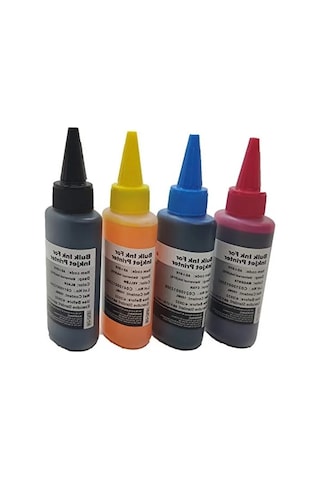 For Hp Deskjet 2515 Kartuş Dolum Mürekkebi Takım 4x100ml 4 Renk Set Mürekkep Muadil