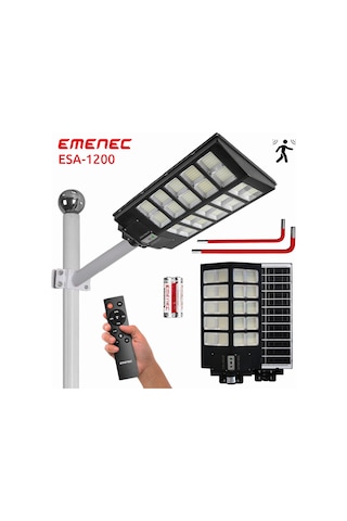 Emenec 1200w Güneş Enerjili Led Aydınlatma Solar Aydınlatma