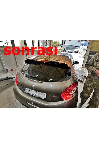 208 Spoiler Üst Kapak - Siyah - Plastik