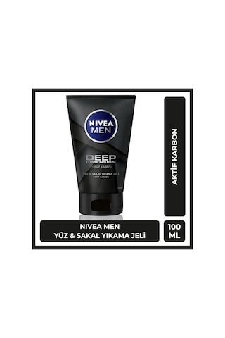 Nıvea Men Deep Dimension Yüz Ve Sakal Yıkama Jeli 100ml
