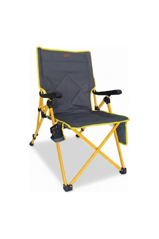Madfox Flexlounge 3x Katlanabilir Kamp Sandalyesi Steel Mustard Sarı