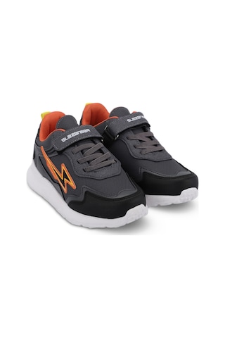 Slazenger KAORU KTN Çocuk Cırt Cırtlı Koyu Gri Günlük Spor Ayakkabısı