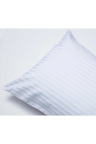 Orta Boy 40x60cm %100pamuklu Saten Fermuarlı Yastık Kılıfı 2adet Beyaz