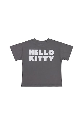 Hello Kitty 6-9 Yaş Tişört - Gri Çok Renkli
