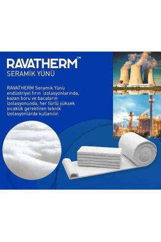Seramik Yünü Battaniye 7200 X 610 X 25mm - 128kg/m3