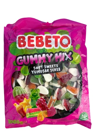 Karışık Meyveli Ve Vanilyalı Yumuşak Şeker 1000 Gr.