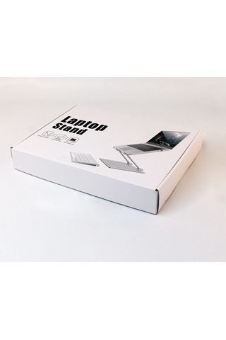 L301 Alüminyum Alaşımlı Katlanabilir Bilgisayar Sehpası Dizüstü Bilgisayar Sehpası Yükseltici Tutucu Dizüstü Sehpası Gümüş