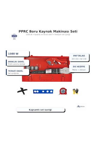 Pprc Kaynak Makinası Seti 1500 W Profesyonel Pafta Lokma Makas Ve Hediyeli Set Pprc Kaynak Makinası Seti 1500 W Profesyonel Pafta Lokma Makas Ve Hediyeli Set