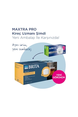 BRITA MAXTRA PRO Kireç Uzmanı Su Arıtma Filtresi, 12'li