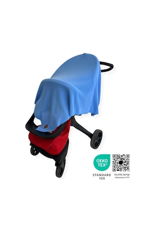 Lttle Dedi Dua Yumuşak Örme Bebek Battaniyesi, Oeko-tex 100 Sertifikalı - Hipoalerjenik Ve Isı Düzenleyici - Lüks Konfor, Nefes Alabilen Yapılı Çocuk Örtüsü, Mavi 80x100 Cm 36 Derece Üstü