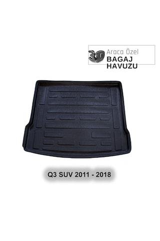 Audı Q3 Suv 2011 - 2018 Araca Özel 3d Bagaj Havuzu