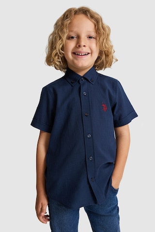U.S. Polo Assn. Erkek Çocuk Lacivert Gömlek Kısa Kollu 50326122-vr033