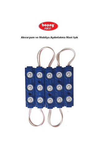 Akvaryum Modül Led Aydınlatma Mavi Işık Anahtarlı 5'Li 432002359