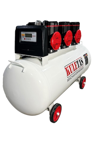 Kuletaş 200 Litre 6 Hp Sessiz Yağsız Premium Kafa Hava Kompresörü
