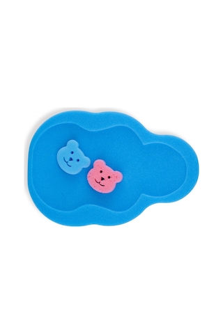 Babyjem Bebek Küvet İçi Sünger + Yıkama Süngeri Mavi