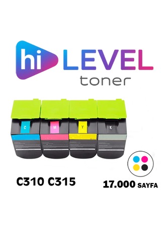 Hilevel Toner Ht-c310/c315-set, Xerox C310 C315 17k 4 Renk Set Cmyk Ekstra Yüksek Kapasite Muadil Toner