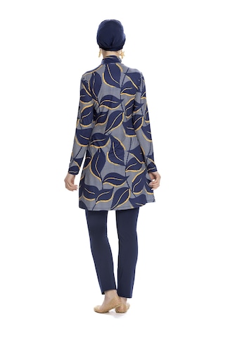 Likralı Tam Kapalı Tesettür Mayo 252-504 Lacivert Lacivert