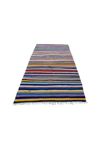 Kilim Antik El Dokuma Pamuklu Anadolu Yörük Kilimi 0076 - Yeni - Çok Renkli