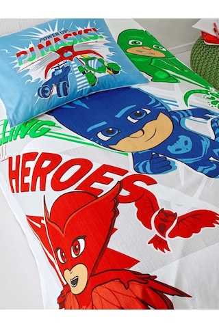 Taç Lisanslı Pike Takımı Tek Kişilik PJ Masks Heroes