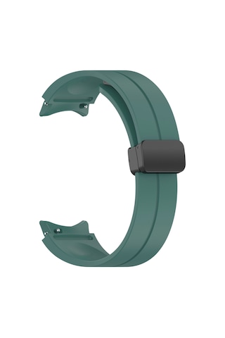 Galaxy Watch 4 44mm Uyumlu Krd-84 Uyumlu Zore Kordon-koyu Yeşil
