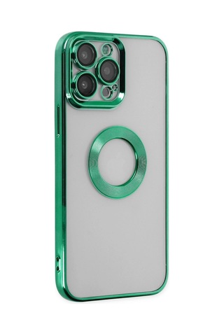Apple Apple iPhone Uyumlu 14 Pro Max Kılıf Slot Silikon - Köknar Yeşili