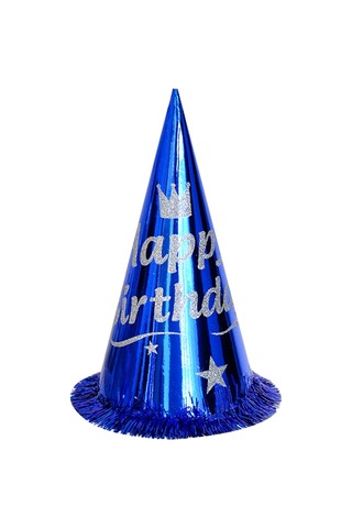 Simli Happy Birthday Şapka Standart