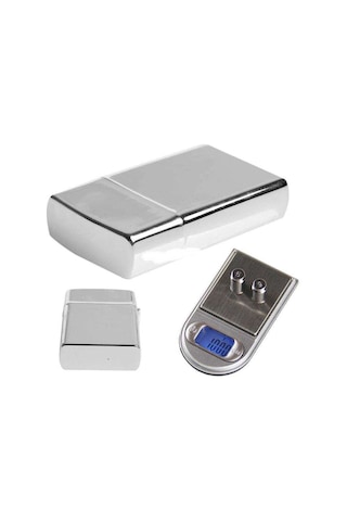 Diamond Zippo Çakmak Şeklinde Kutulu Mini Cep Hassas Dijital Terazi 200gr-0.01 Lisinya