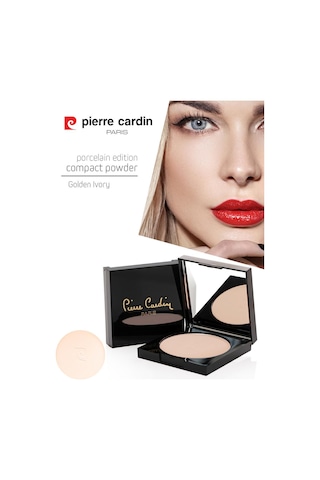 Pierre Cardin Porcelain Edition Compact Powder Pudra Golden