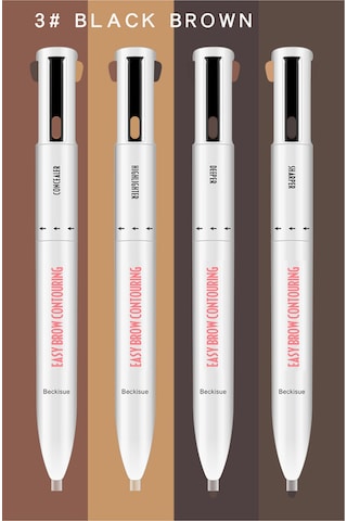 Yifomall 4 Ü 1 Arada Kaş Kalemi: Suya Dayanıklı, Doğal Görünüm, Vurgulama Ve Şekillendirme, Makyaj Aracı