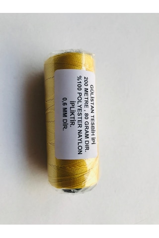 Makaralı. Sarırenk Tesbih İpi...200 Metre . 80 Gramdır