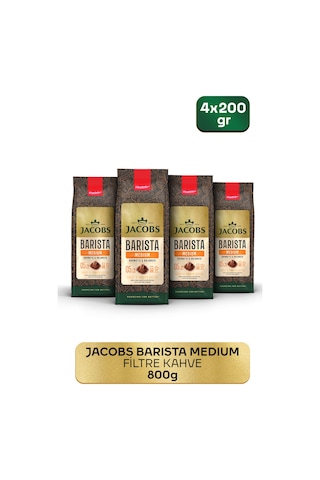 Jacobs Filtre Kahve Barista Serisi Aromatik ve Dengeli Medium 4 x 200 G