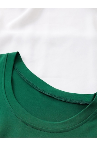Uyguntarz Unisex Smile Baskılı Tasarım Tshirt Yeşil