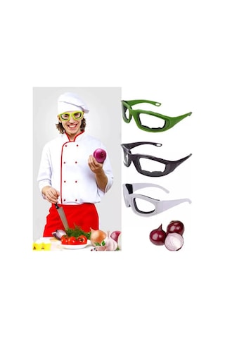 Soğan Kesmek İçin Gözlük Yırtılma Olmadan Soğan Gözlüğü Güvenlik Çok Renkli