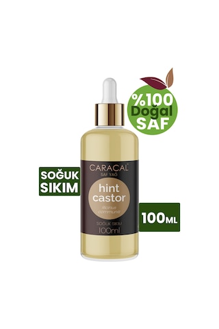 Caracal Hint Yağı Soğuk Sıkım %100 Saf Doğal Saç Yüz Kaş Kirpik Cilt Bakım Yağı 100 Ml