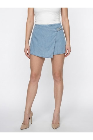 LOFT Regular Fit Kadın Şort Etek Lf2043558 Q1.v1 Denim