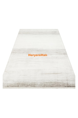 Roma Rm 01 Cream Grey Viskon Ve Polyester İle Üretilen Şık Salon Halısı Krem - Gri