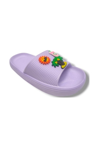 Kebss K300-25 Palmiye Eva Kız Çocuk Terlik 31-35 Lila