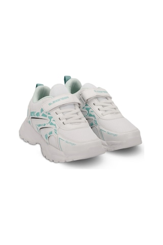 Slazenger KANNER I Çocuk Cırt Cırtlı Beyaz / Yeşil Günlük Spor Ayakkabısı