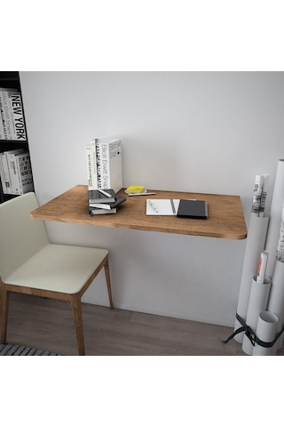 Asra Trend DMM-05 %100 MDF 90x50 cm Duvara Monte Katlanır Masa Petra Mutfak Yemek ve Çalışma Masası
