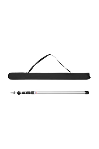 Springsun Alüminyum Çok Bölmeli Ayarlanabilir 2,8 M Gündüz Çadırı Direği - Hızlı Kurulum Dış Mekan Gümüş Siyah Kırmızı Gümüş