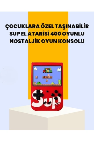 400 Oyunlu Taşınabilir Retro El Konsolu - Lisinya