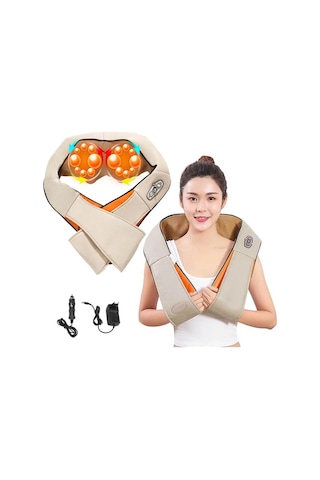 Darbeli Boyun - Omuz Masaj Şalı 4741 Açık Mavi