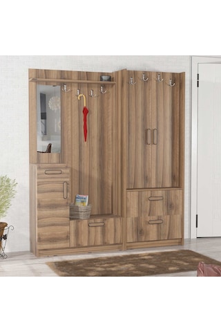 Abre Vm-36348 Dore Ceviz Vestiyer Portmanto Ayakkabılık