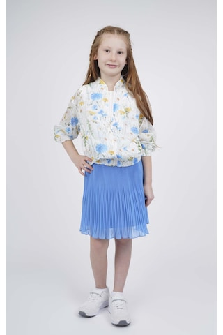 Kız Çocuk Pilili Kloş Etek Bk22yk9528 001