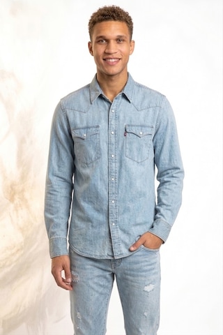 Levi's Western Erkek Kot Gömlek --mavi--