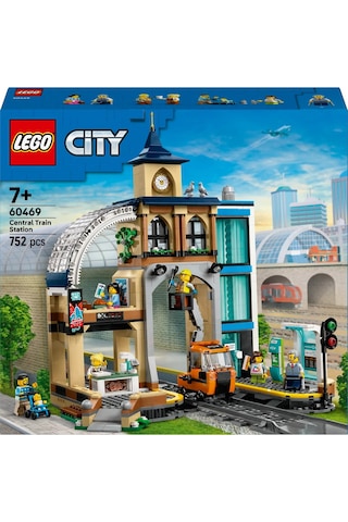 LEGO® City Merkez Tren İstasyonu 60469 - 7 Yaş ve Üzeri Çocuklar için Yaratıcı Oyuncak Yapım Seti (752 Parça)