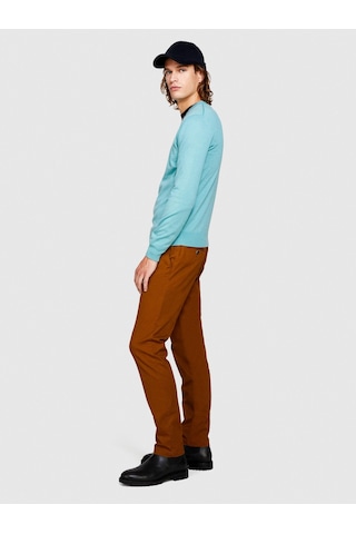 Sisley Esnek Slim Fit Chino Pantolon Erkek Kahverengi Pantolon - 323a4jgcsf03e